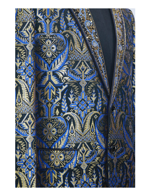 Hand Embroidered Blue Wings Blazer