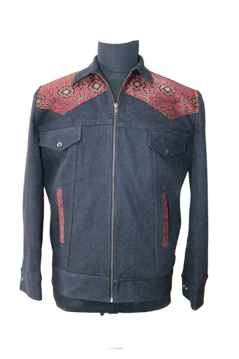 Red Fox Black Denim Jacket