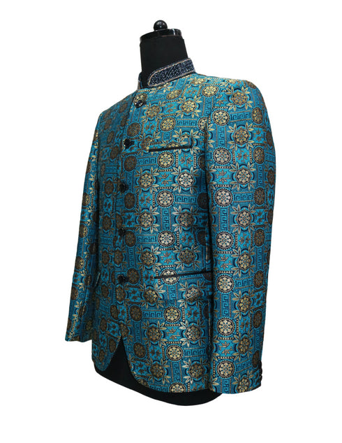 Hand Embroidered Tower Nehru