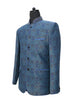 Hand Embroidered Sapphire Nehru Jacket