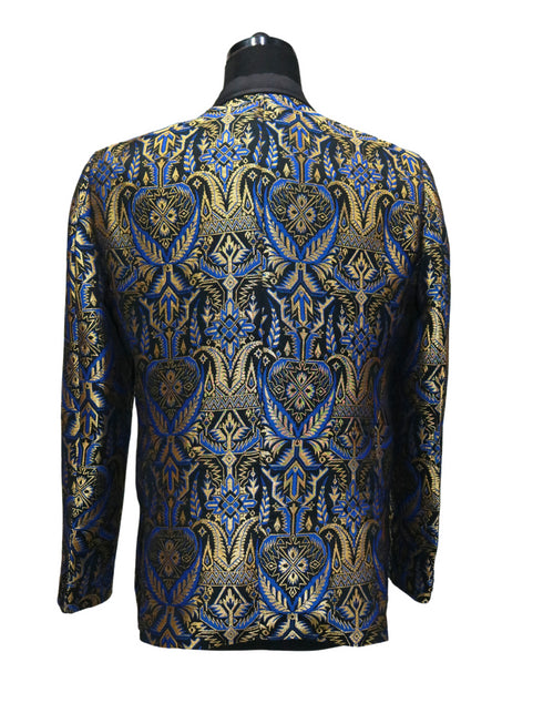 Hand Embroidered Blue Wings Blazer