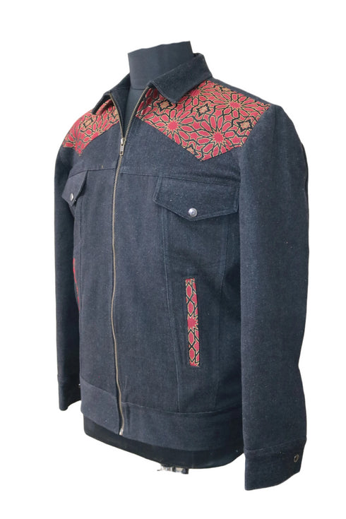 Red Fox Black Denim Jacket