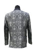 Hand Embroidered Titanium Blazer