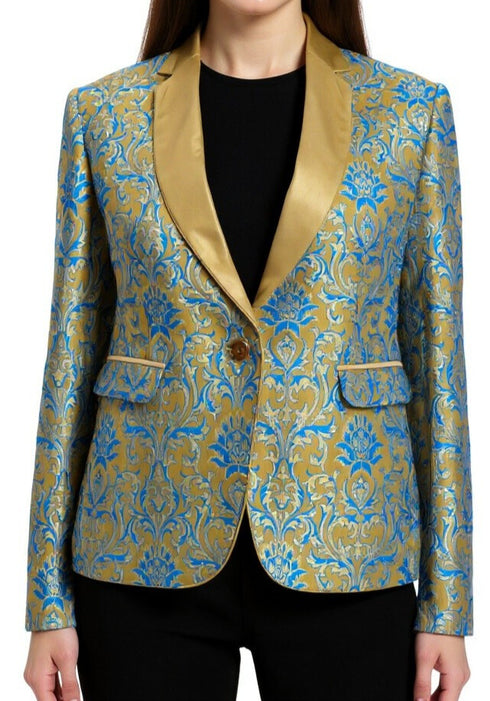Ladies Blonde Power Blazer
