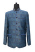 Hand Embroidered Sapphire Nehru Jacket