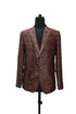Hand Embroidered Golden Leopard Blazer