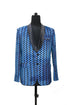 Checkered Velvet Smoking Jacket