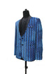 Checkered Velvet Smoking Jacket