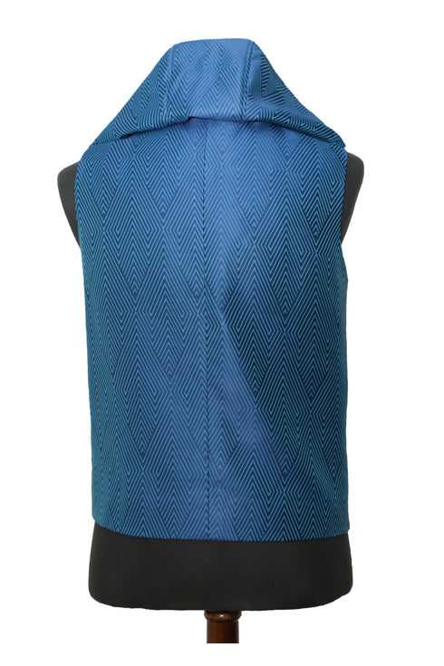 Blue Diamond Hooded Vest