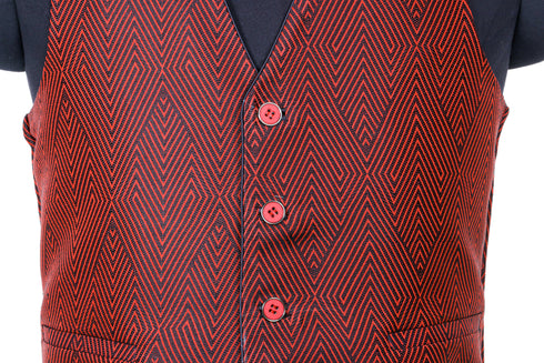 Red Diamond Hooded Vest