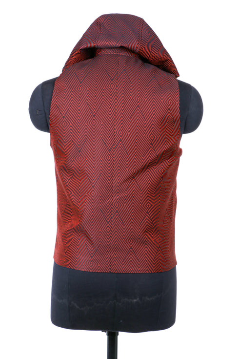 Red Diamond Hooded Vest