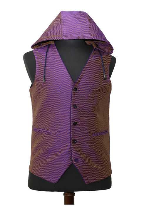Purple Diamond Hooded Vest