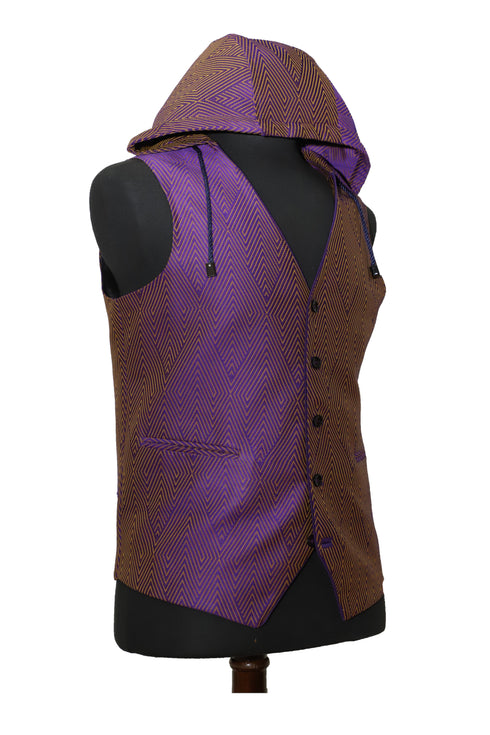 Purple Diamond Hooded Vest