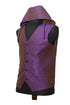Purple Diamond Hooded Vest