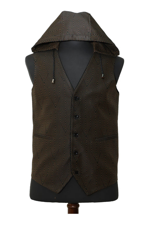 Rainbow Diamond Hooded Vest