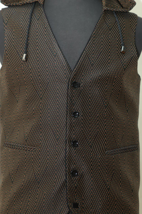 Rainbow Diamond Hooded Vest