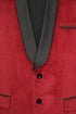 Red Quilted Velvet Smoking Jacket