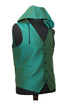 Teal Diamond Hooded Vest