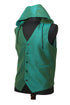 Teal Diamond Hooded Vest