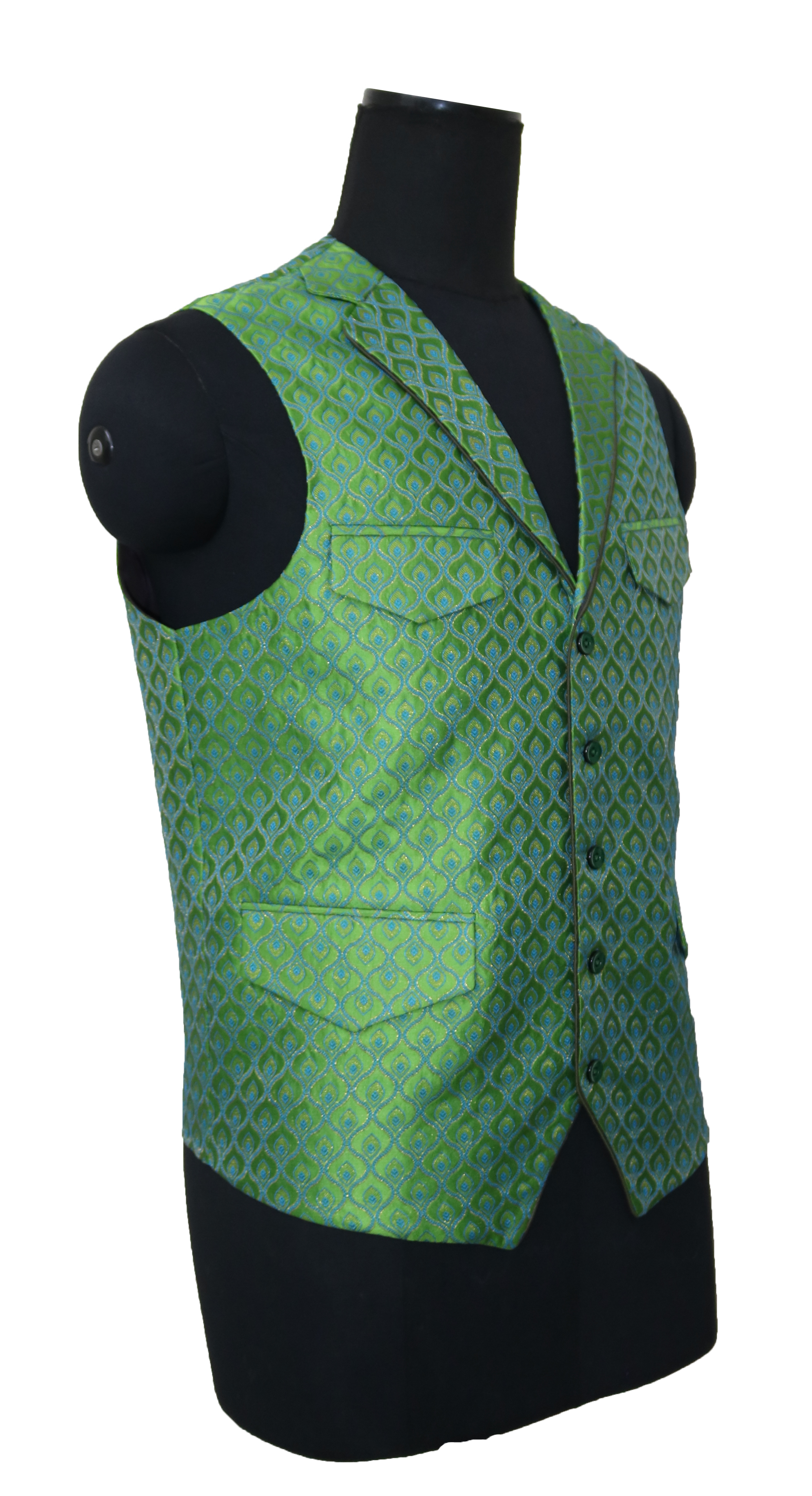 Lime Green Vest  Freeborn Designs